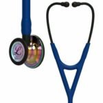 3M™ Littmann® Cardiology IV™ Stethoscope, High Polish RainbowChestpiece, Navy Tube, Black Stem and Headset, 6242