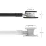 3M Littmann Classic III Stethoscope, 5620, Standard-FinishChestpiece, Black Tube, 27 in, 3 Each/Case - Image 4