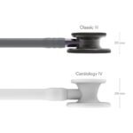 3M Littmann Classic 3 III Monitoring Stethoscope, 5873, Smoke Chestpiece, Gray Tube, Violet Gray Stem - Image 3
