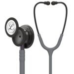 3M Littmann Classic 3 III Monitoring Stethoscope, 5873, Smoke Chestpiece, Gray Tube, Violet Gray Stem