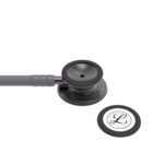 3M Littmann Classic 3 III Monitoring Stethoscope, 5873, Smoke Chestpiece, Gray Tube, Violet Gray Stem - Image 2