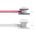 3M Littmann Classic III Stethoscope, Mirror Finish Chestpiece, PearlPink Tube, Pink Stem and Smoke Headset, 5962 - Image 3