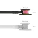 3M Littmann Classic III Stethoscope, 5870, Rainbow-Finish Chestpiece,Black Tube, Black Stem, 27 in - Image 3