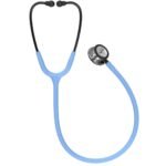 3M Littmann Classic III Stethoscope, Mirror Finish Chestpiece, CeilBlue Tube, Smoke Stem and Headset, 5959 - Image 5