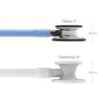 3M Littmann Classic III Stethoscope, Mirror Finish Chestpiece, CeilBlue Tube, Smoke Stem and Headset, 5959 - Image 3
