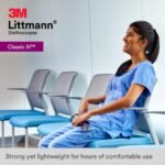 3M Littmann Classic III Stethoscope, 5620, Standard-FinishChestpiece, Black Tube, 27 in, 3 Each/Case - Image 9