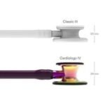 3M™ Littmann® Cardiology IV™ Stethoscope, 6205, Rainbow-FinishChestpiece, Plum Tube, Violet Stem, 27 in, 3 Each/Case - Image 4